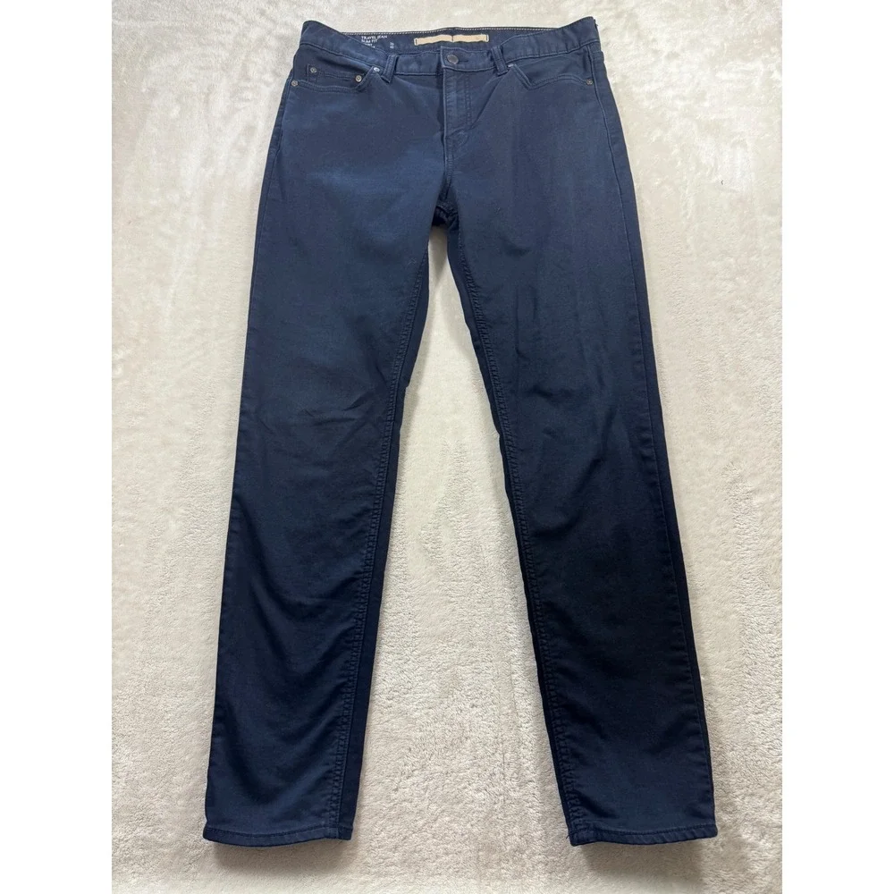 Banana Republic Mens Travel Jean Slim Fit Navy Blue Pants 33x32 Meas: 34x30.5